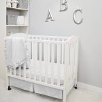 American Baby Company Heavenly Soft Minky Dot 3-Piece Mini/Portable Crib Bedding Set, White