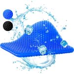 Helishy Gel Seat Cushion, Double Thick Gel Cushion for Long Sitting with Non-Slip Cover, Breathable Honeycomb Chair Pads Absorbs