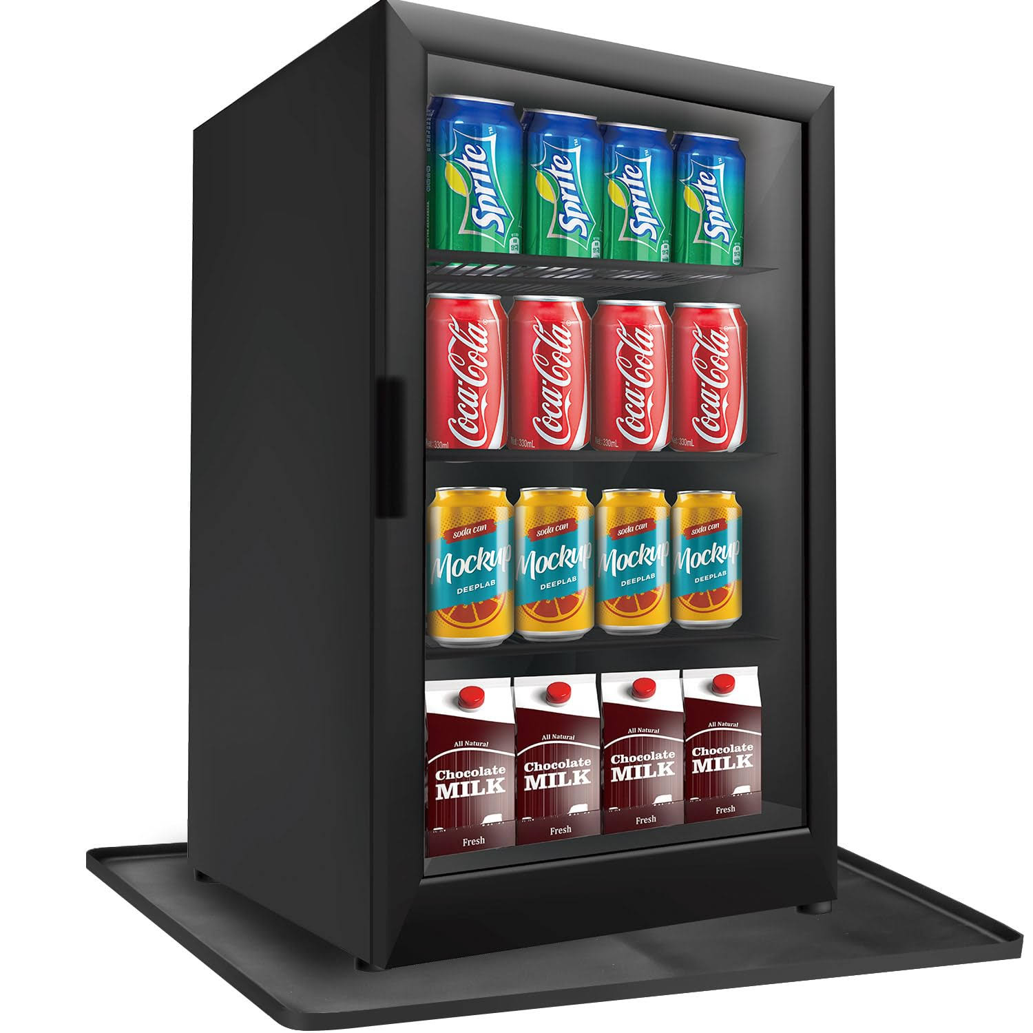 da210f853fb3d46886771653fe6cf9b7d5874ca17e18f838275248fe459e1103.jpg VANPET 24" x 24" x 0.8" Mini Fridge Silicone Mat with Raised Edge, Under Refrigerator Mat Under Mini Refrigerator Freezer Protect from Appliance - Image 1