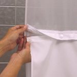 Hookless Fabric Snap-In Shower Curtain Liner 70x54 in White