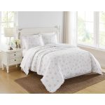 The Farmhouse by Rachel Ashwell Signature Rosebury 3 Piece Duvet Cover Set, Full/Queen - White, Pink