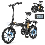 16" Folding Electric Bike with 500W Brushless Motor, 20 MPH, 37-Mile Range, Removable Battery & Dual Disc Brakes, Mini E-Bike for City Commuting