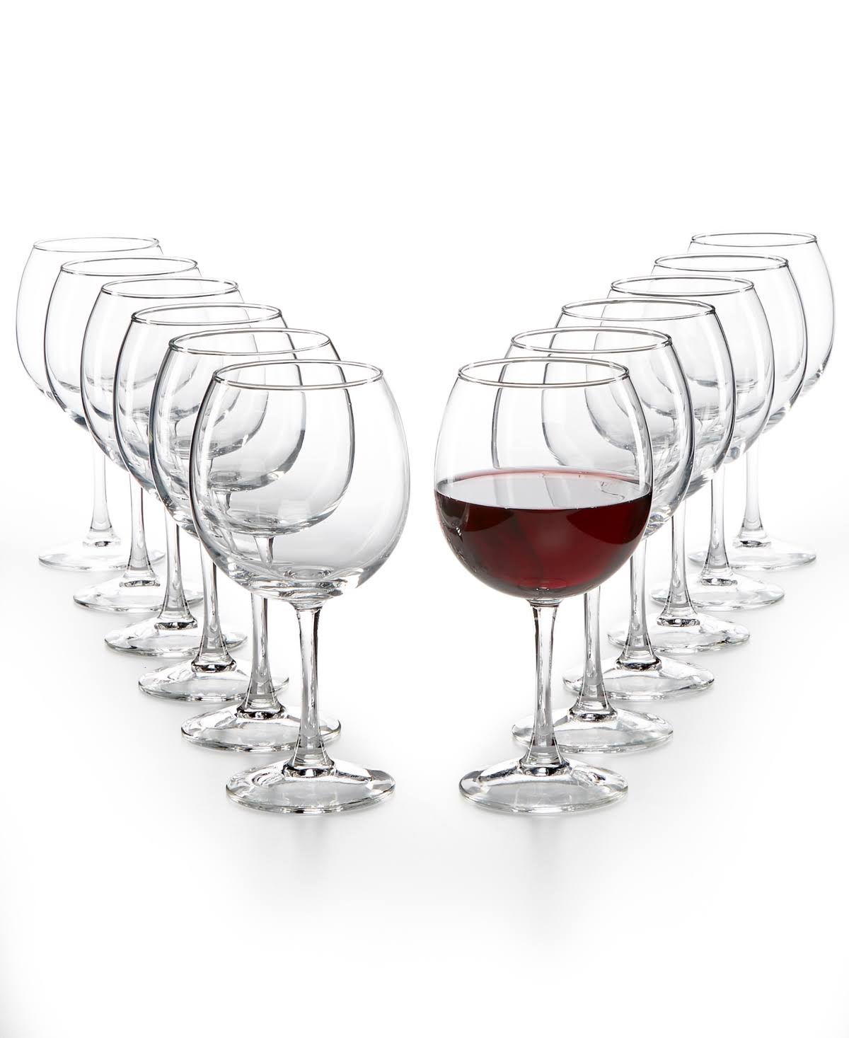 da3c76cb0c76c0322bf356bd8c473a6772393ebafffa2431db5ad1830e3a78f4.jpg Martha Stewart Essentials 12-pc. Red Wine Glasses Set - Image 1
