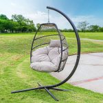Barton Outdoor Hanging Lounge Egg Style Swing Chair