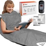 LifePro Sauna Blanket for Detoxification - Portable Far Infrared Sauna for Home Detox Calm Your Body and Mind Regular Gray - Sau