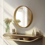 Karrina Accent Mirror Ebern Designs Finish: Wood, Size: 24" x 24"