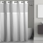 Hookless Waffle 54" x 80" Stall Fabric Shower Curtain in White