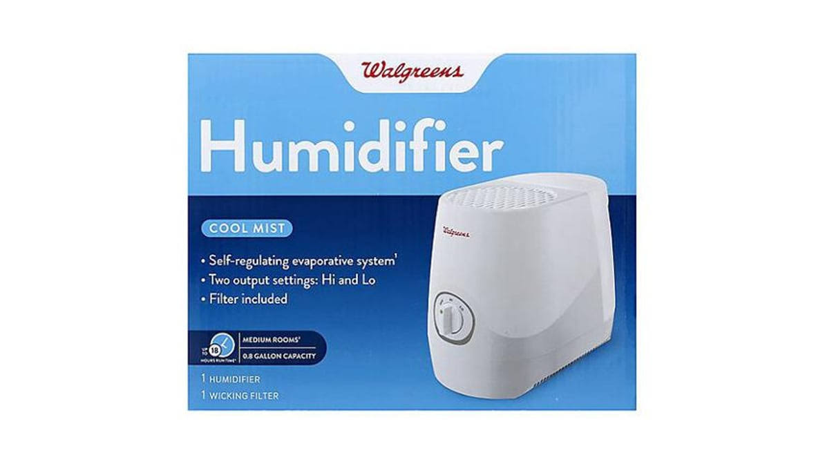 dac11a53d55640559e291cb5efb185975857ed5d07a0b6af37c96e061ac3cf8b.jpg Walgreens 0.8 Gallon Cool Mist Humidifier - Each - Image 1