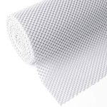 Shelf Cupboard Liner, Cabinet Drawer Liners Non Adhesive 12 Inches x 20 Feet for Kitchen Cabinets, Strong Grip Durable Non Slip for Storage Desks
