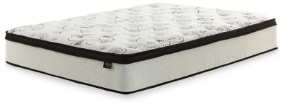 dac7c4b0148284af45500f7630b5b45fbd952a6451884182bcc6c40bd7870285.jpg Design by Ashley 12 Chime Plush Hybrid Mattress. Full - Image 1
