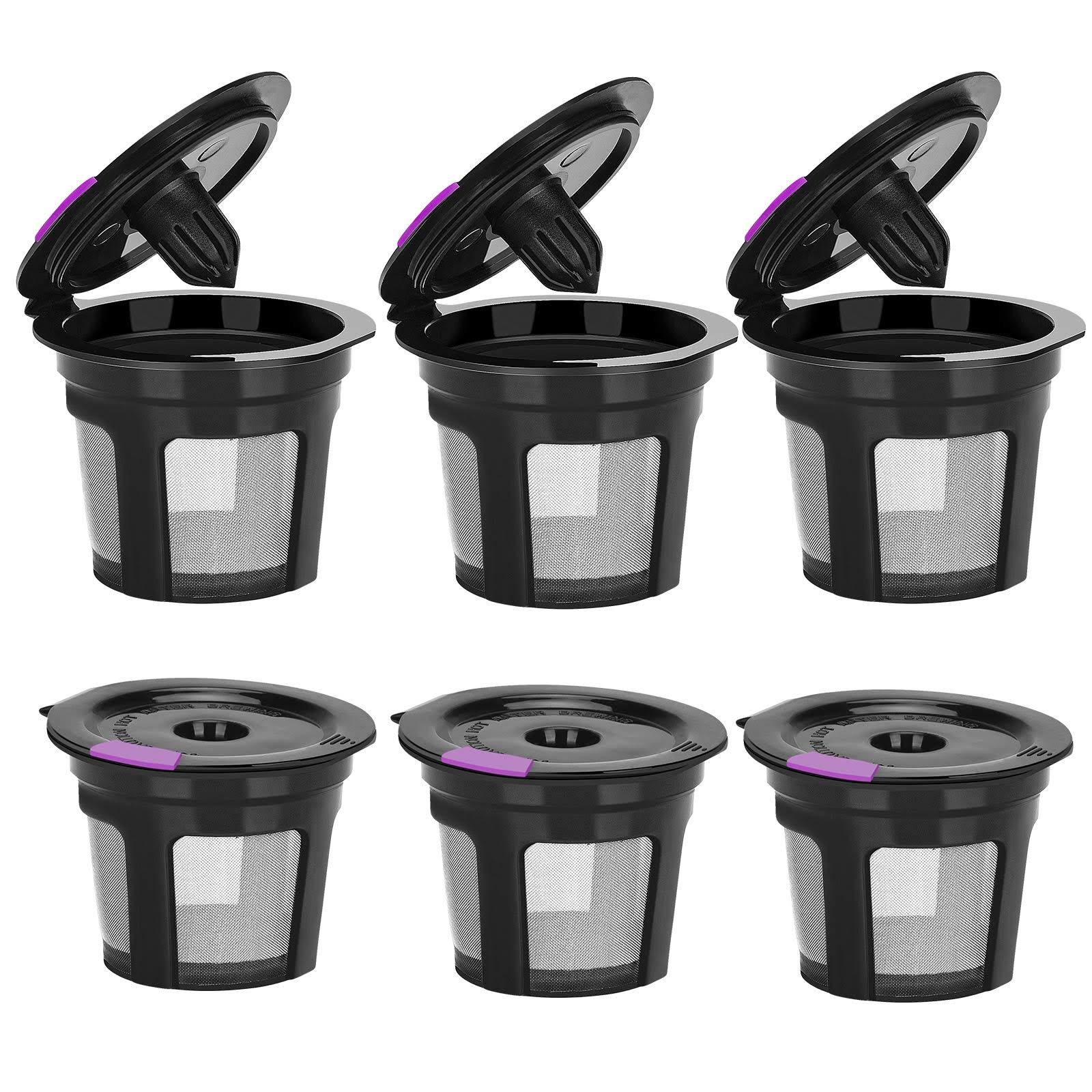 daf786cde8c42a384fe3a327387e95de34e455bda01f5e390416e39d91d3ad9b.jpg Reusable K Cups for Keurig, Reusable K Cup Coffee Filter Refillable Single K Cup - Image 1