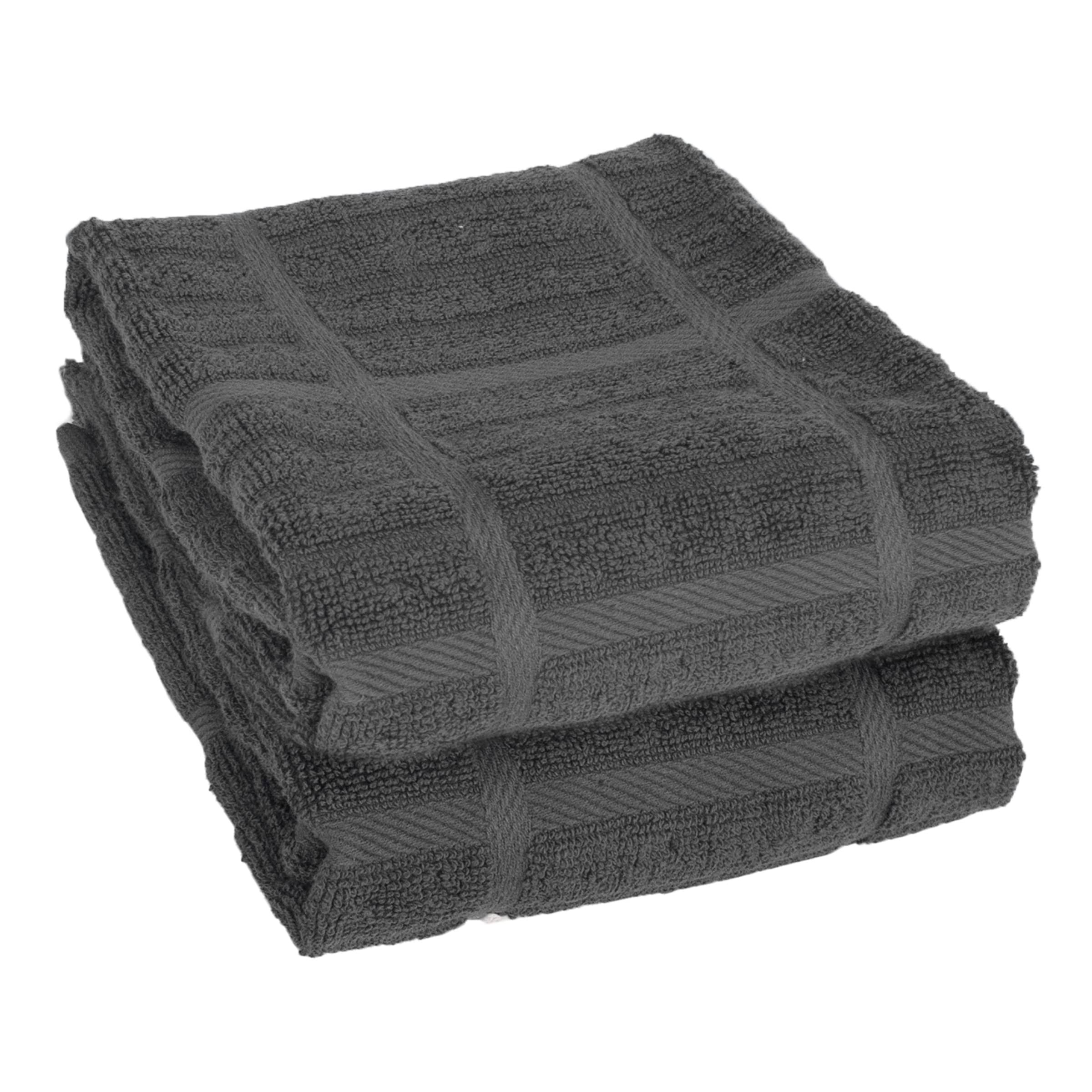 dafb017ba0987eb1399c4c2737a738cc6ffd1a608256b4b4ae4234619b8debef.jpg All-Clad Solid Kitchen Towel, Set of 2 - Pewter - Image 1