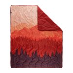 Ozark Trail Packable Blanket in Mountain Scene Design with Stuff Sack for Camping Traveling Picnics - 70 x 60 in