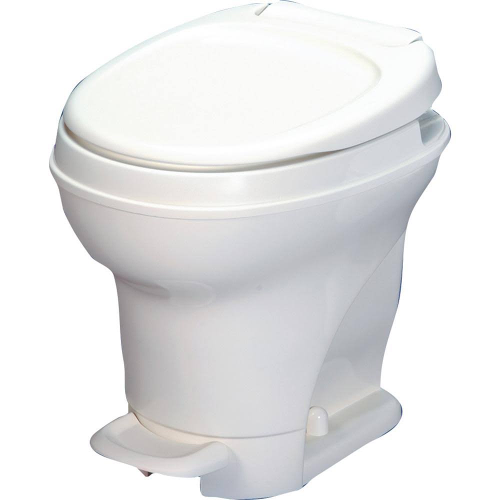db27a5181fe47bbd259528de8932f40cb4c715c2afc2c3c899f368a07a42e5f5.jpg Aqua-Magic V RV Toilet Pedal Flush High Profile White Thetford 31671 - Image 1