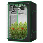 VIVOSUN 48"x48"x80" Mylar Hydroponic Grow Tent with Observation Window and Floor