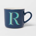 16oz Stoneware Monogram Mug R - Opalhouse
