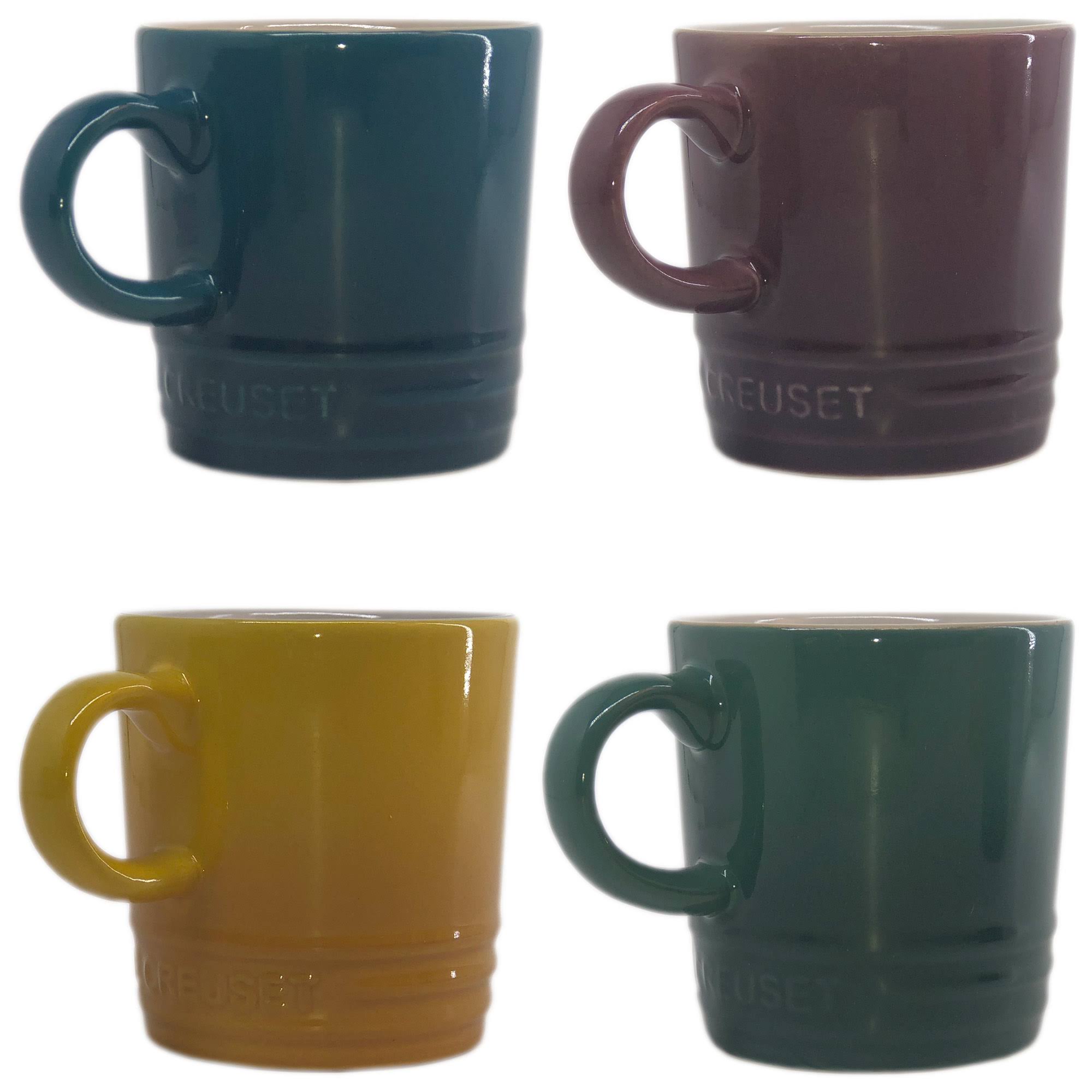 db7518244f8f6249f929988098995017dc898f5d57766b5f86dbf3e14c89bd46.jpg Le Creuset Stoneware Botanique Collection Espresso Mugs, Set of 4 - Multicolor | Multicolor, 3 2/5 oz. - Image 1