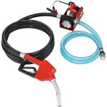 VEVOR DIESEL Fuel Transfer Pump Kit,10 GPM 12V DC Portable Electric Self-Priming Fuel Transfer Extractor Pump Kit with Automatic Shut-Off Nozzle