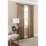 Mainstays Textured Solid Curtain Panel, Taupe