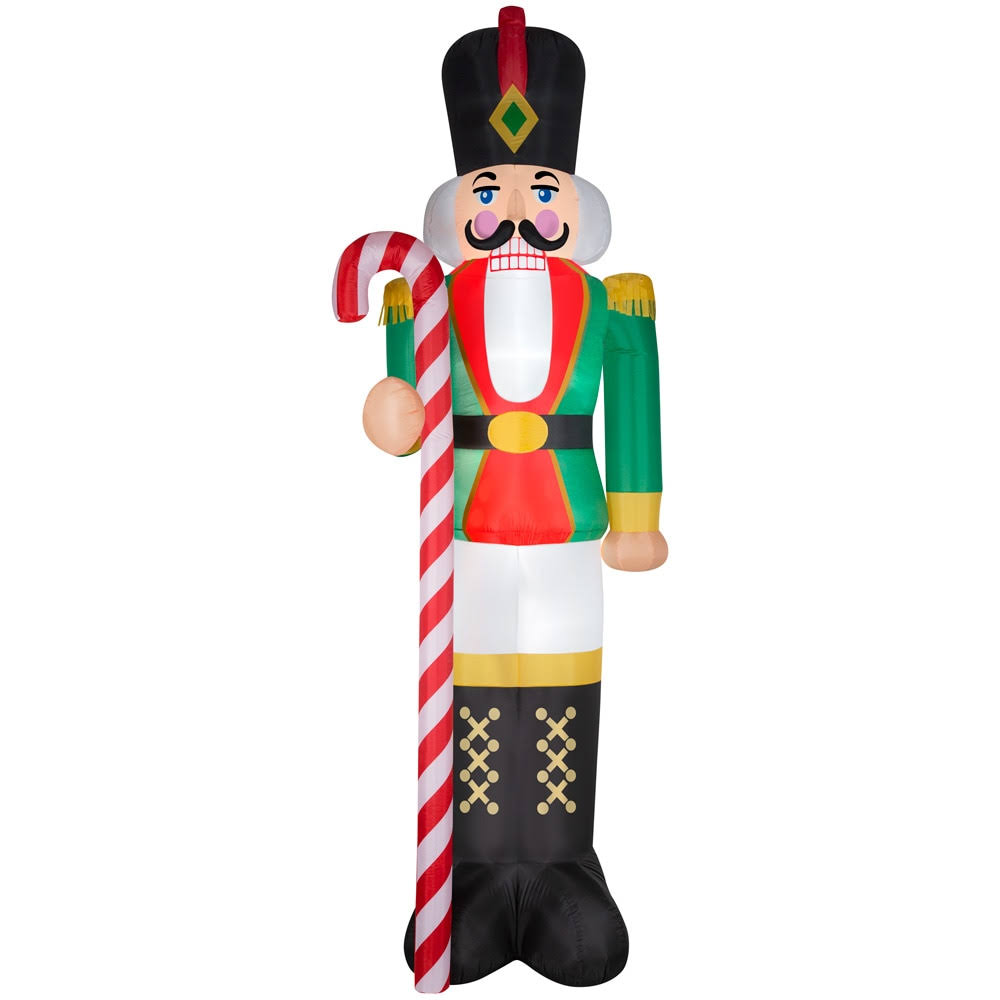 dbb41fa0c64cb13b68bf908e67d63f79e84497c06cb9d12524cfbe6128525daa.jpg Holiday Living 12-ft Lighted Nutcracker Christmas Inflatable | 117615 - Image 1