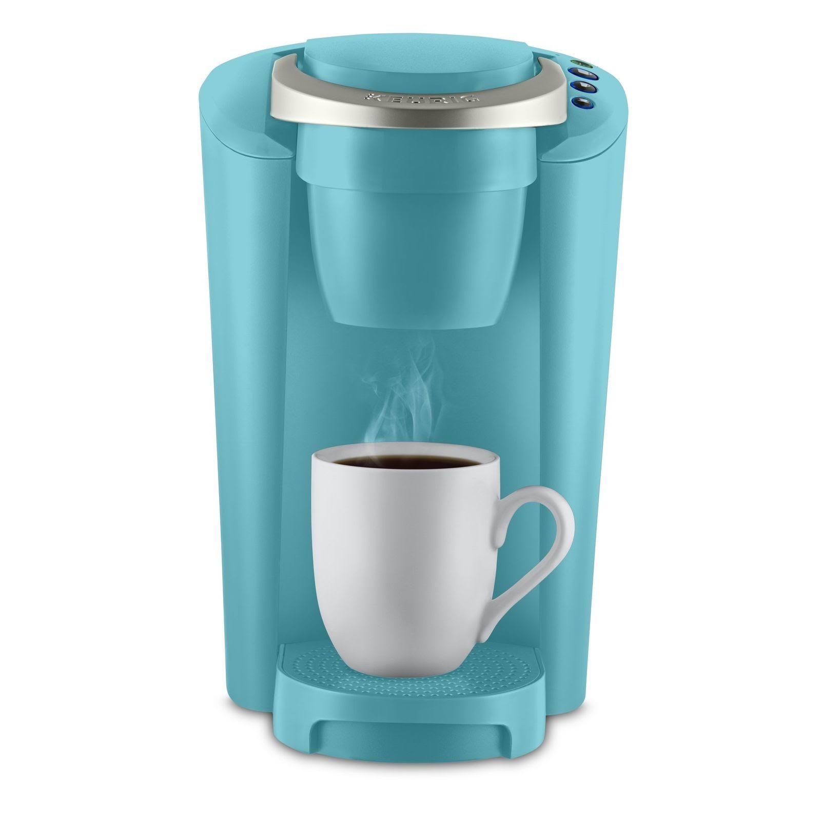 dbd64c831aef61b6efa19968517931f6c30c7f972d5649da5593303ac855f60a.jpg Keurig K-Compact Single Serve Coffee Maker, Turquoise - Image 1