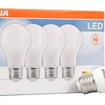 Sylvania Light Bulbs, LED, Bright White, 8.5 Watts - 4 bulbs
