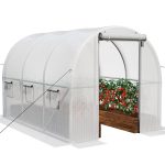 YITAHOME 10x6.5x6.5ft Greenhouses Large Walk-In Green House Heavy Duty Tunnel Green Houses Outdoor Portable Plant Gardening Upgraded Galvanized