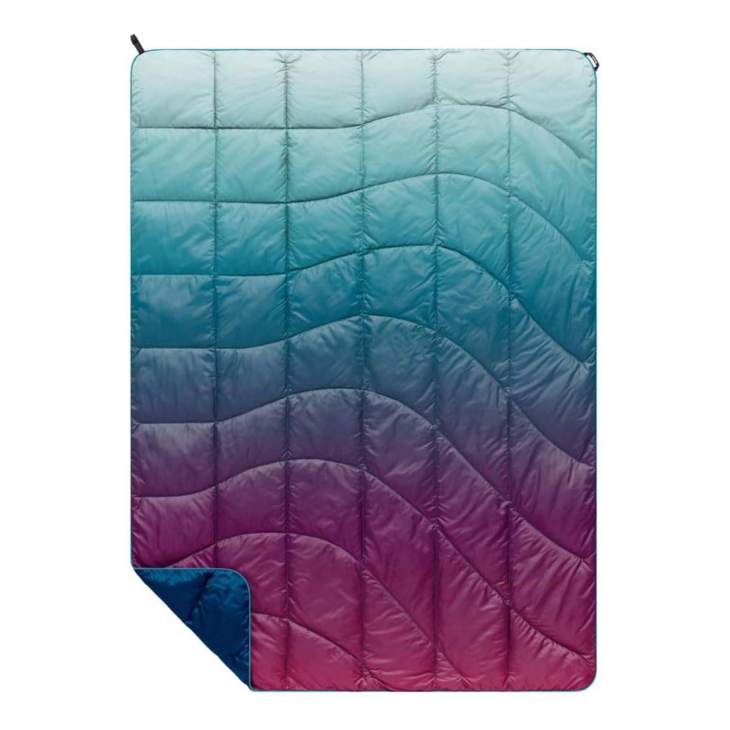 dca0c6c208f939f1f2c76310609e891b6a1aa74eecd6ba04d7efde3ebc9e7bed.jpg Rumpl Nanoloft Puffy Blanket - Crisp Fade - Travel - Image 1