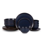 Stone Lain Brasa 16-Piece Dinnerware Set Stoneware, Green