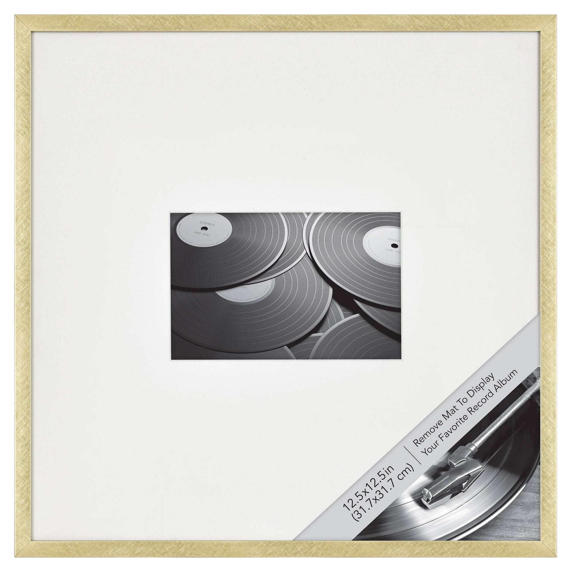 dcb4fd453df2fad5c12fd88caa0cf97908c3b16a73b8605e8f1fd0d23e26ad8e.jpg Matted to 4" x 6" Thin Metal Gallery Frame Brass - Project 62 - Image 1