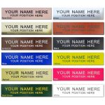 Icomecn Personalized Office Name Plate 2"x10" Customize Wall Door Sign Nameplate Adhesive Back