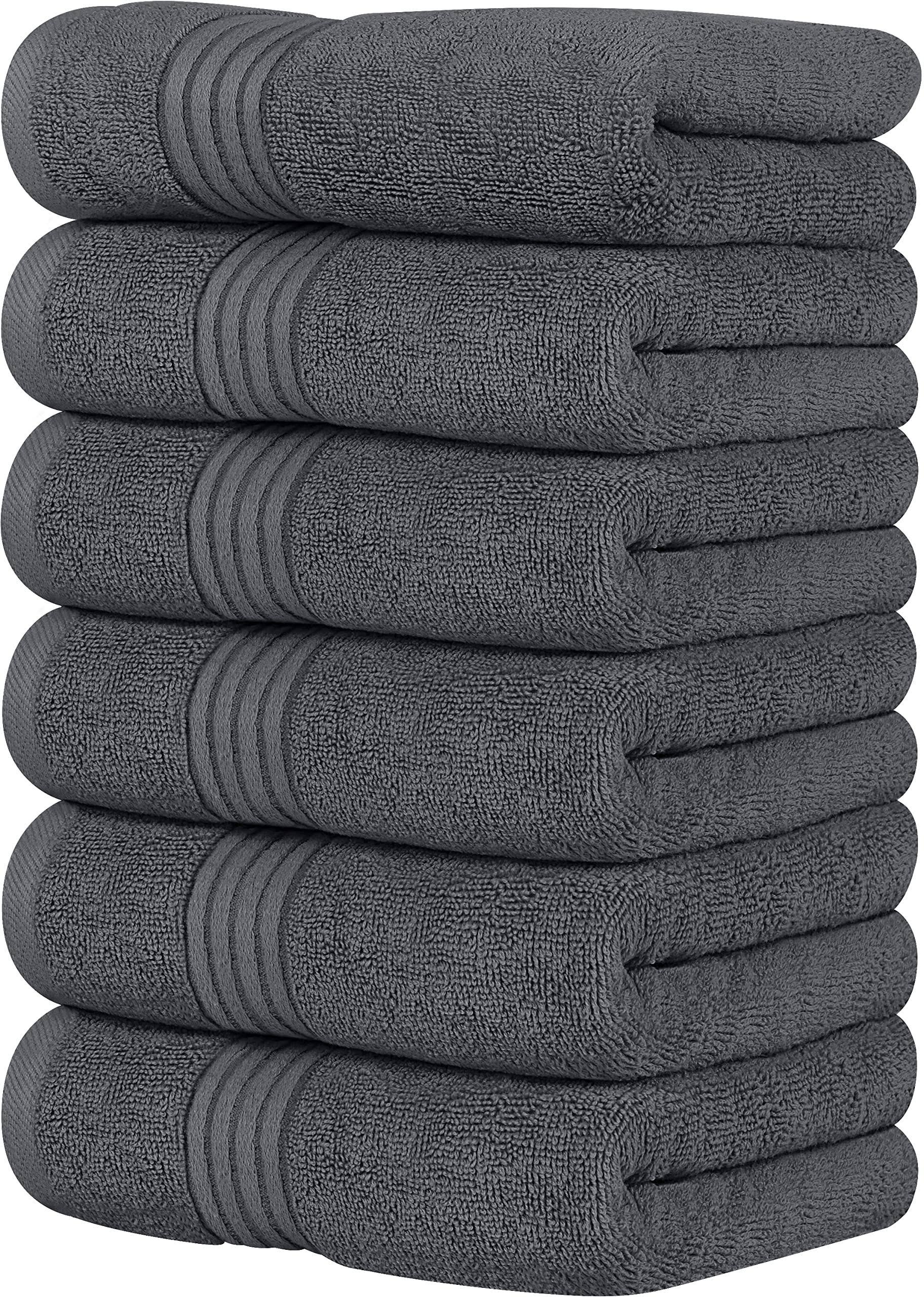 dd077c2a157f593b80a6666749166545d1f65a23f17a057d012c2d5aecafb44d.jpg Utopia Towels Premium Grey Hand Towels - 100% Combed Ring Spun Cotton, Ultra Soft and Highly Absorbent, 700 GSM Exrta Large - Image 1