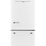 Unique Appliances UGP-510L AC Classic Retro 30 inch Wide 17.7 Cu. ft. Energy Star Certified Bottom Freezer Refrigerator with Wine Rack