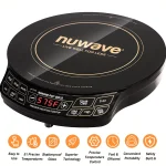 Nuwave Precision Induction Cooktop 8 in Portable Induction Cooker, 100F to 575F and 3 Wattage Settings