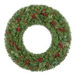Home Accents Holiday 60 in. New Winslow Fir Pre-Lit LED Wreath