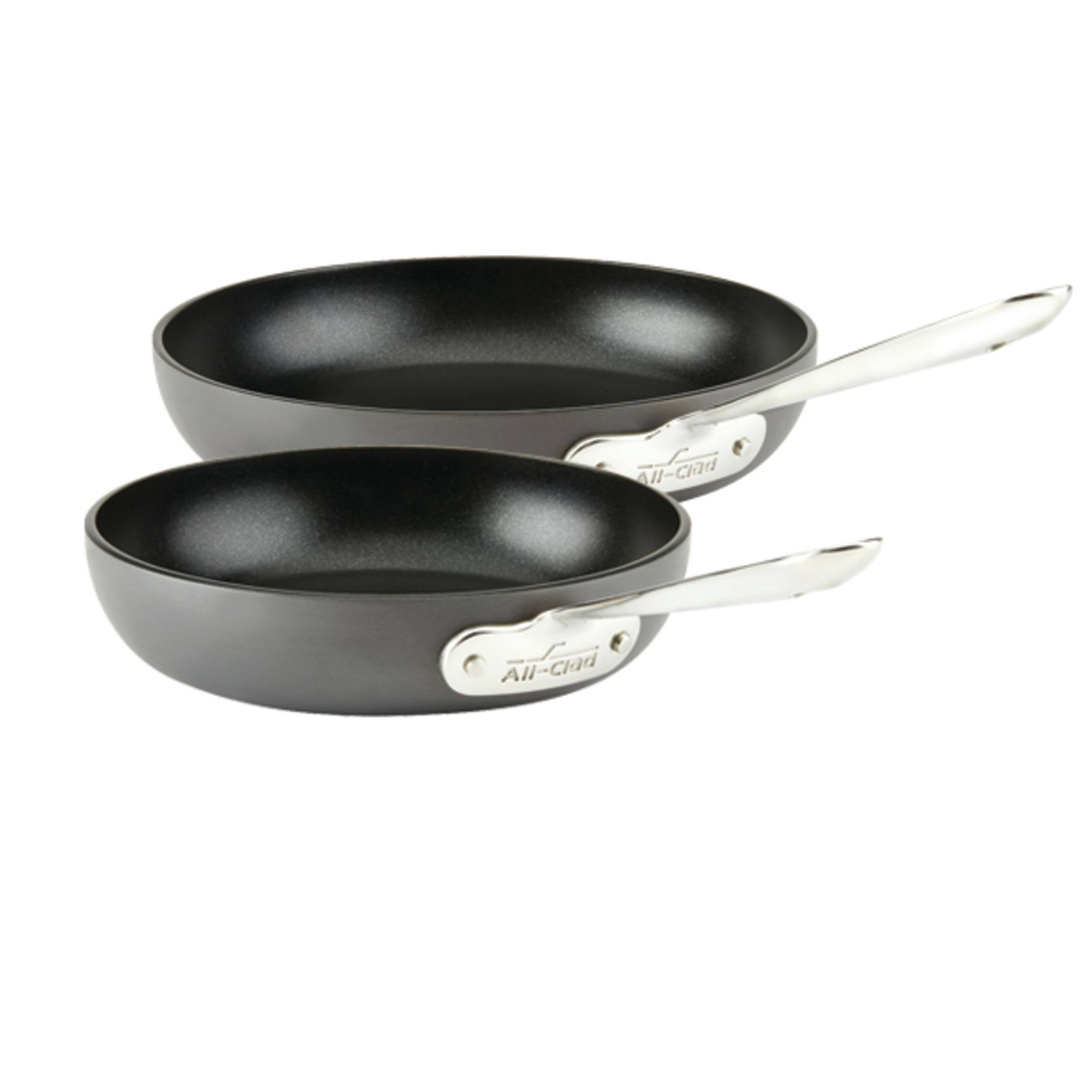 dd5e4286b7b30f6af76a1cb7fd0ad293d908c1cd302a95df6f8e221ea7c6e6dc.jpg All-Clad HA1 2-Piece Anodized Non Stick Frying Pan Set, Black - Image 1