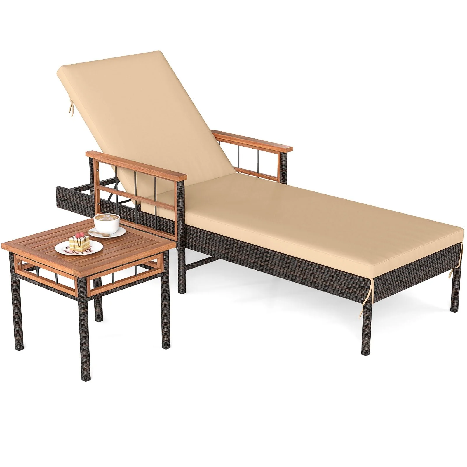 dd7b37483c327a1ea4010cb6bc8384e94a1c6fba498d33f257e35aa5693c47fc.webp Tangkula Lounge Chair Outdoor with Side Table - Image 1