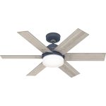 Hunter Pacer Ceiling Fan with LED Light - Indigo Blue - 44 in