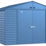 Arrow Select Steel Storage Shed. 10x14. Blue Grey