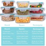 AILTEC Glass Food Storage Containers with Lids [18 Piece]
