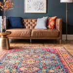 Shetucket Oriental Blue/Pink/Orange Area Rug Bungalow Rose Rug Size: Rectangle 5'3" x 7'7"
