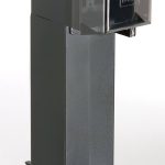 Arlington GPD19B-1 Gard-N-Post Low-Profile Outdoor Landscape Lighting Post Enclosure with Outlet Cover, 19.5-Inch, Black, 1-Pack