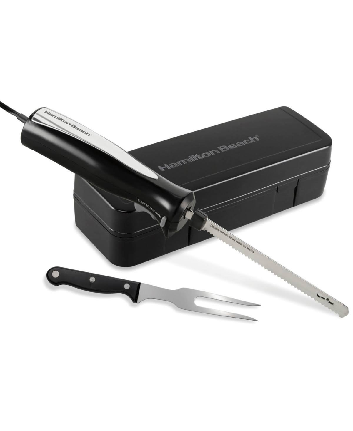 de2e07175239acac293402926515a5ed21490ff5a5ec2dc2a436521ba35bc353.jpg Hamilton Beach - Electric Knife Carving Set - Image 1