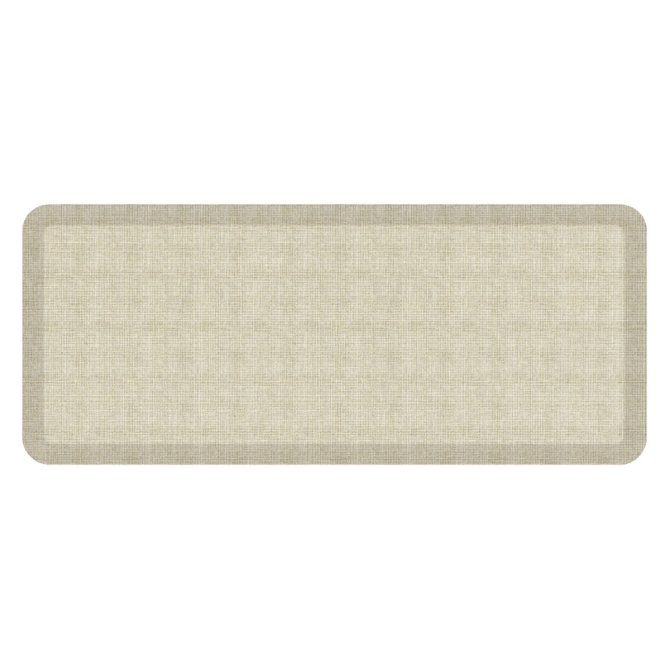 de3b973f9bd3a5b1d1b4e4b442140ad39f7d557a2a7a89a5c6c1d982c346fe11.jpg GelPro Newlife Designer Comfort Kitchen Floor Mat 20x48 Tweed Antique White, Size: 20 inch x 48 inch - Image 1