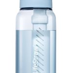 LifeStraw Go Water Bottle with Filter, Icelandic Blue / 1Liter