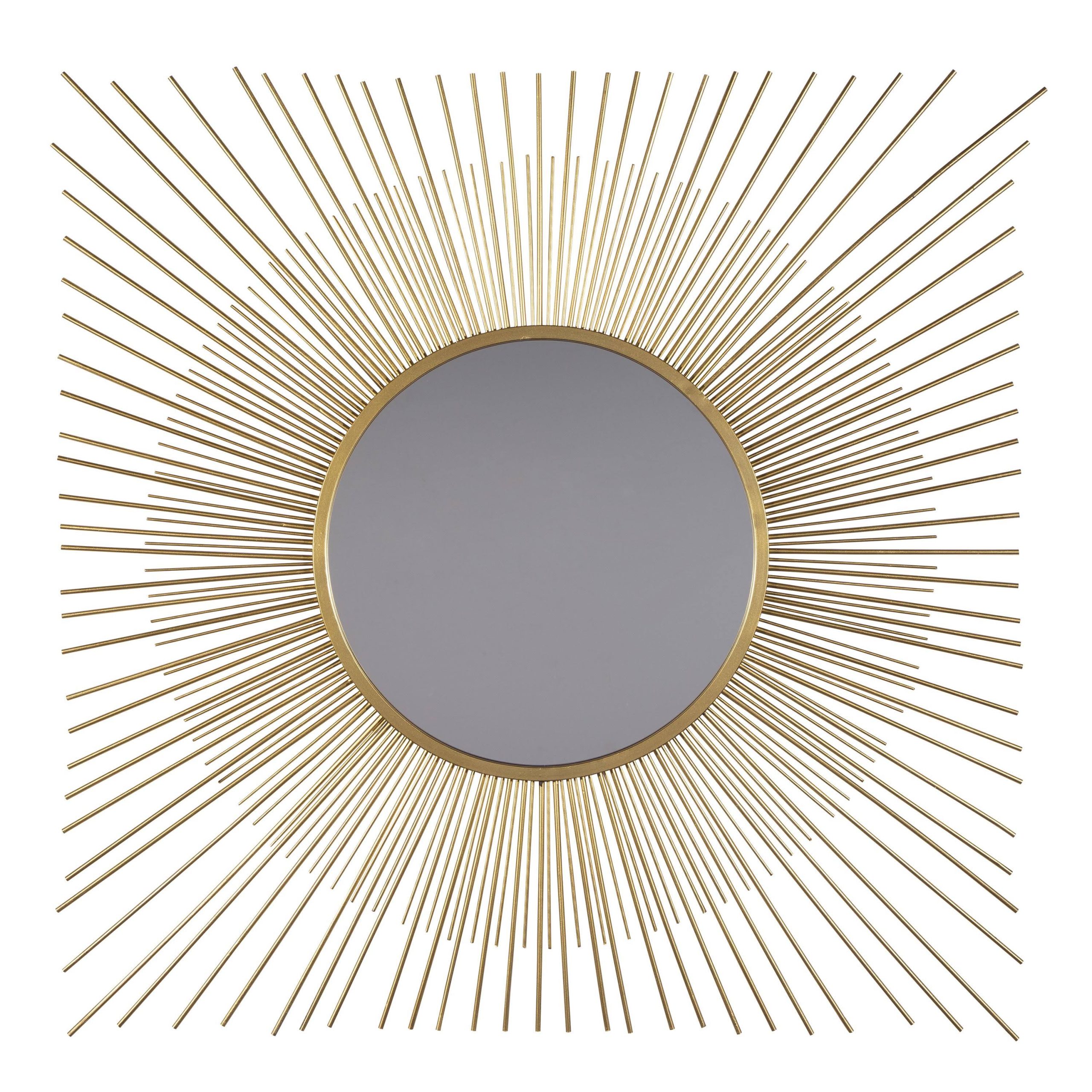 de4b61eaa32e14c53b19dc8d17cb73cb74e5dc0f378e0cc4d8af820bf45449b6.jpg Ashley Elspeth Gold Accent Mirror - Image 1