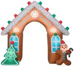 Gemmy Gingerbread Archway: 8.5ft Tall Inflatable