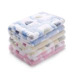 Luciphia 1 Pack 3 Blankets Super Soft Fluffy Premium Cute Elephant Pattern Pet Blanket Flannel Throw for Dog Puppy Cat Blue/Pink/Yellow S
