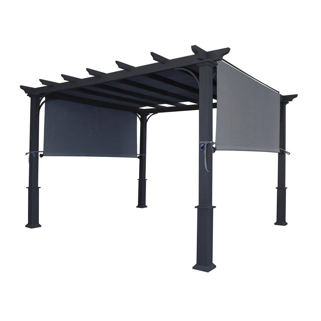 Apex Garden Replacement Pergola Canopy Top for 8' x 10' Pergola (Size: 194 inch x 88 inch), Gray