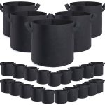 24 Pack 3 Gallon Grow Bags,3 Gallon Pots for Plants,Premium 3 Gallon Fabric Pots for Healthy Plant Growth - Durable and Reusable Garden Bags to Grow